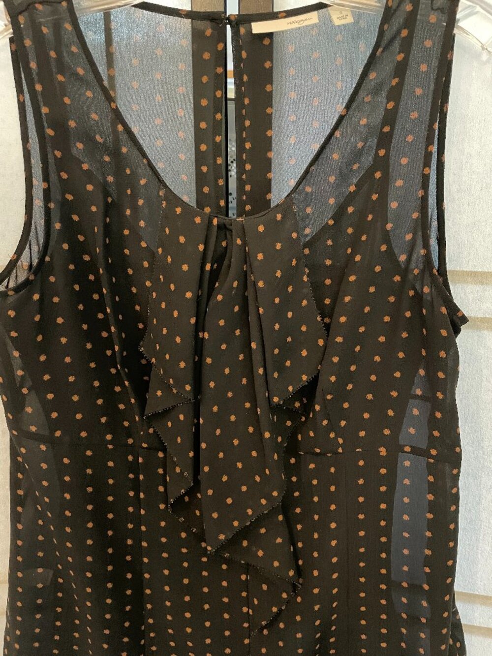 Halogen Ruffled Polka Dot Top - Picture 2 of 8